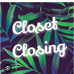 Closing my closet everything must go. Everything is 50% off.